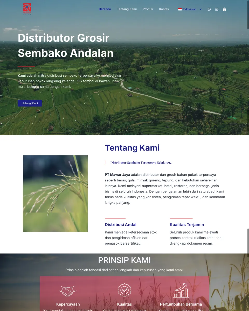 PT Mawar Jaya website